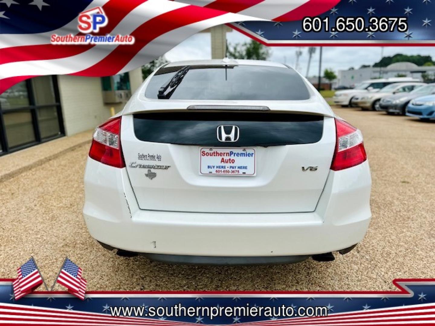 2012 WHITE HONDA CROSSTOUR EX-L (5J6TF1H52CL) , located at 922 W. Beacon St., Philadelphia, MS, 39350, (601) 650-3675, 32.770447, -89.127151 - Photo#4